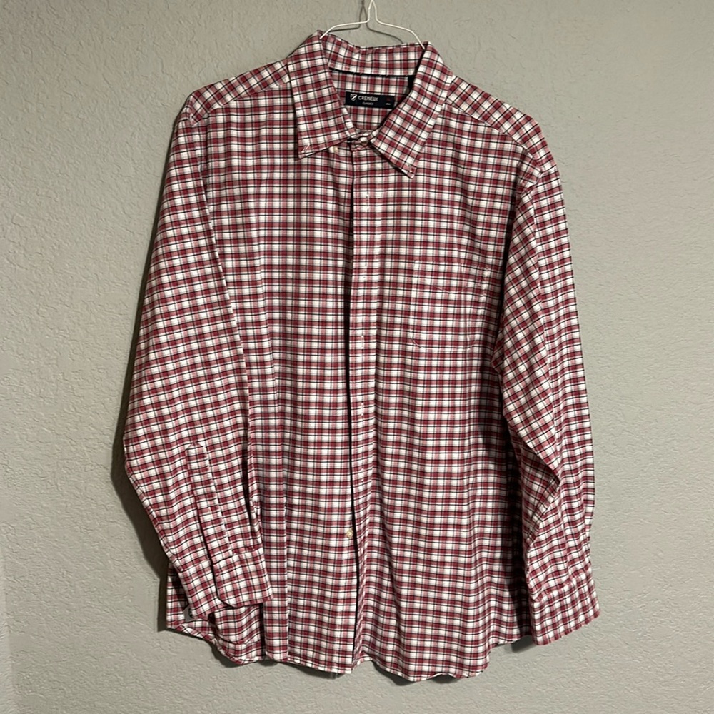 Daniel Cremieux Long-Sleeve Button Down Shirt, Size XL, Pink/Blue/White